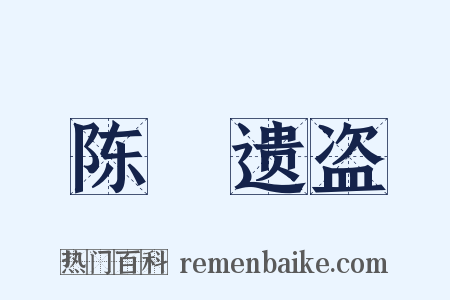 陈實遗盗是什么意思的图片